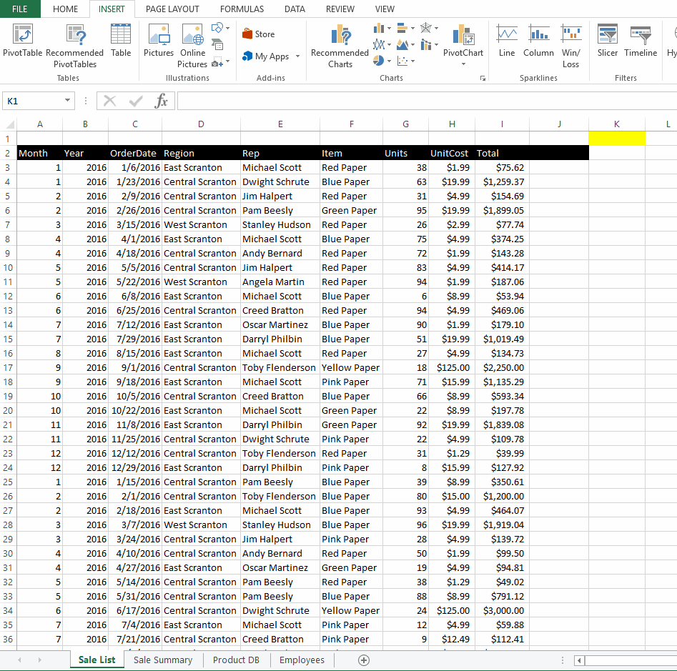 Excel Make changes to multiple tabs