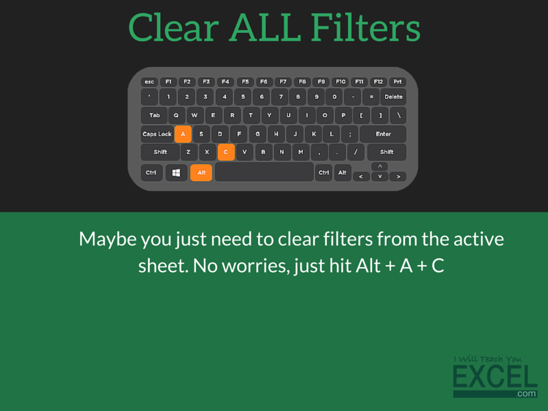 Excel Clear ALL Filters