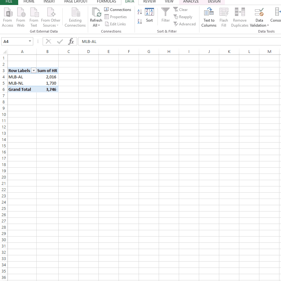 Excel Pivot Table Update